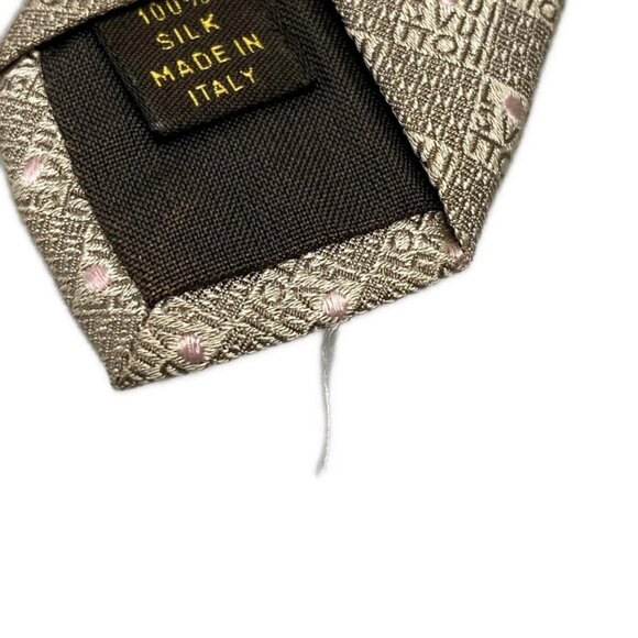 LOUIS VUITTON - Beige Pink Multi Confirmation Men's Tie 132-071825 - Picture 8 of 8